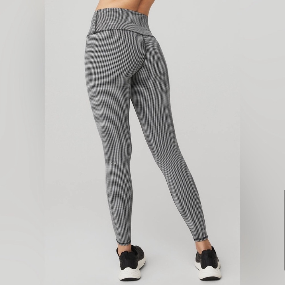 NWT ALO High-Waist Micro Houndstooth Legging size S